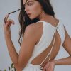 Off White Boho Bridal Dress Beach Wedding Summer