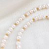 Bridal Necklace Handmade Pearl Real Freshwater Wedding Jewelry