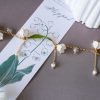 Lily Valley Bracelet Handmade Jewelry Floral Resin Wedding