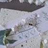 Lily Valley Bracelet Handmade Jewelry Floral Resin Wedding